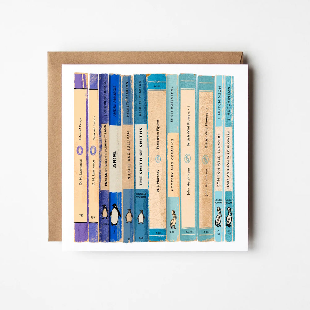Penguin Blue Greetings Cards