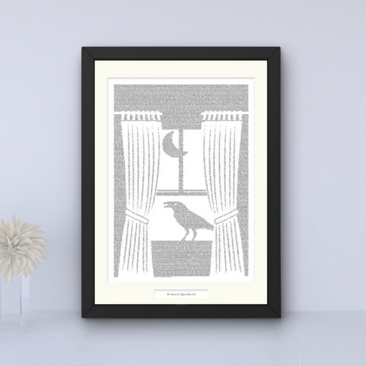 The Raven Matted Poster Print