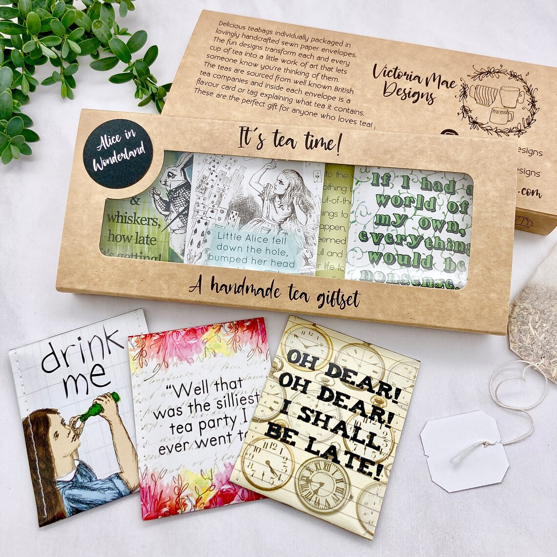 Alice in Wonderland Tea Gift Set from Victoria Mae Designs.