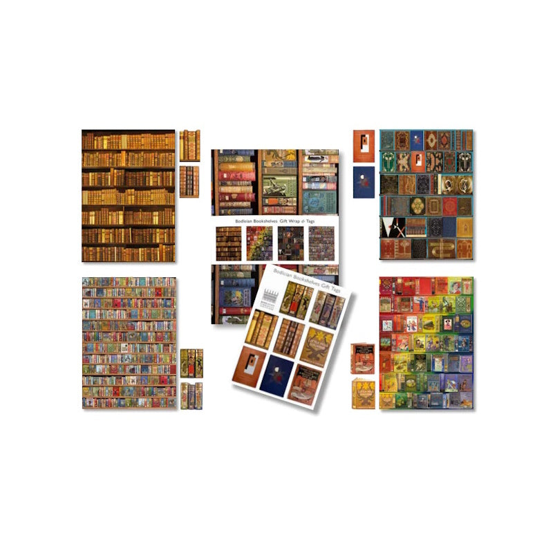 Bodleian Bookshelf Gift Wrap & Tags