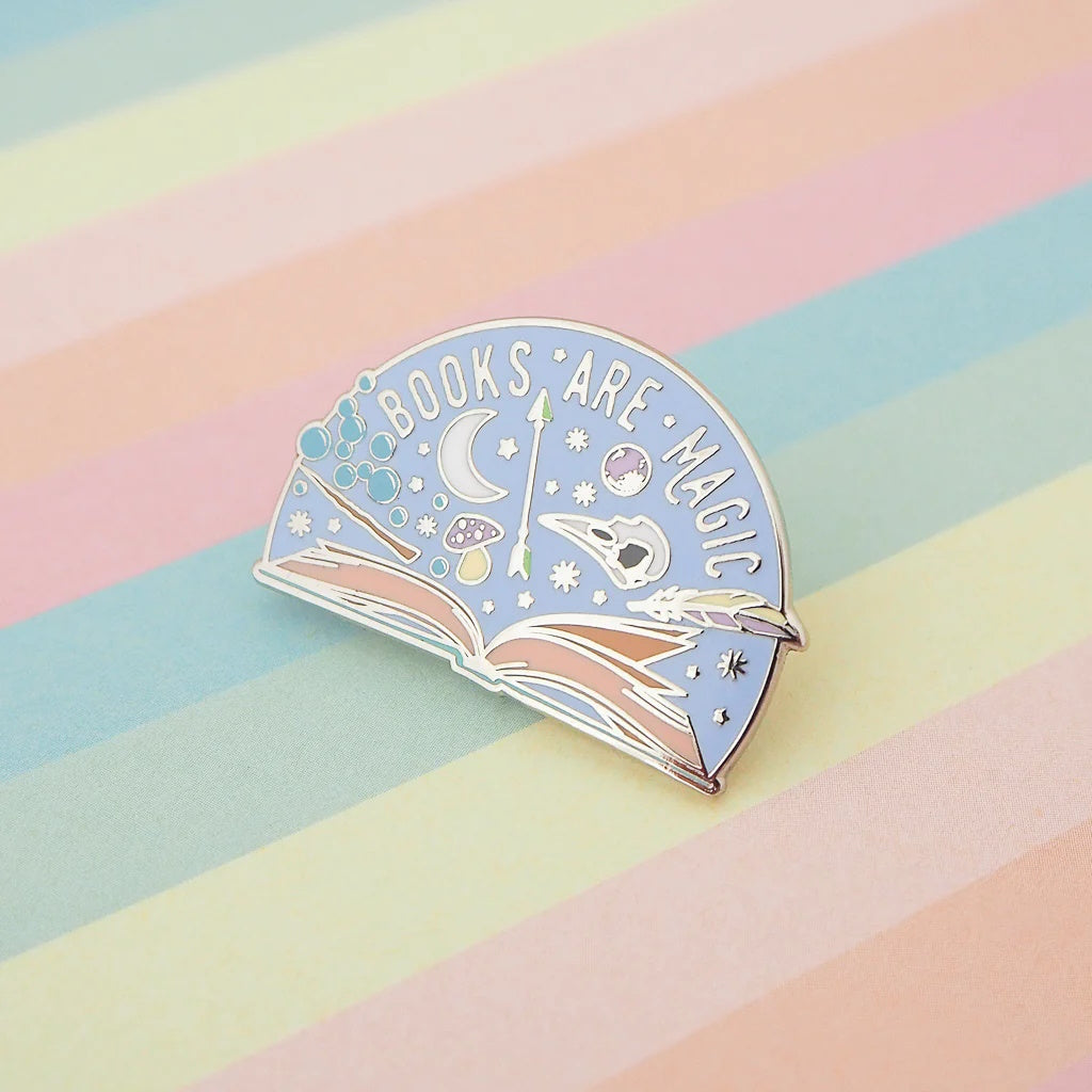 Books Are Magic Enamel Pin
