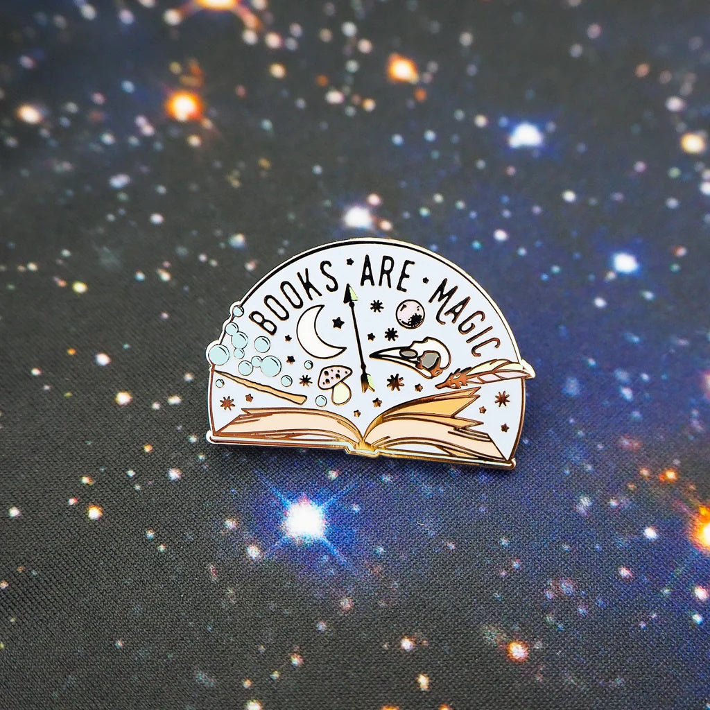 Books Are Magic Enamel Pin