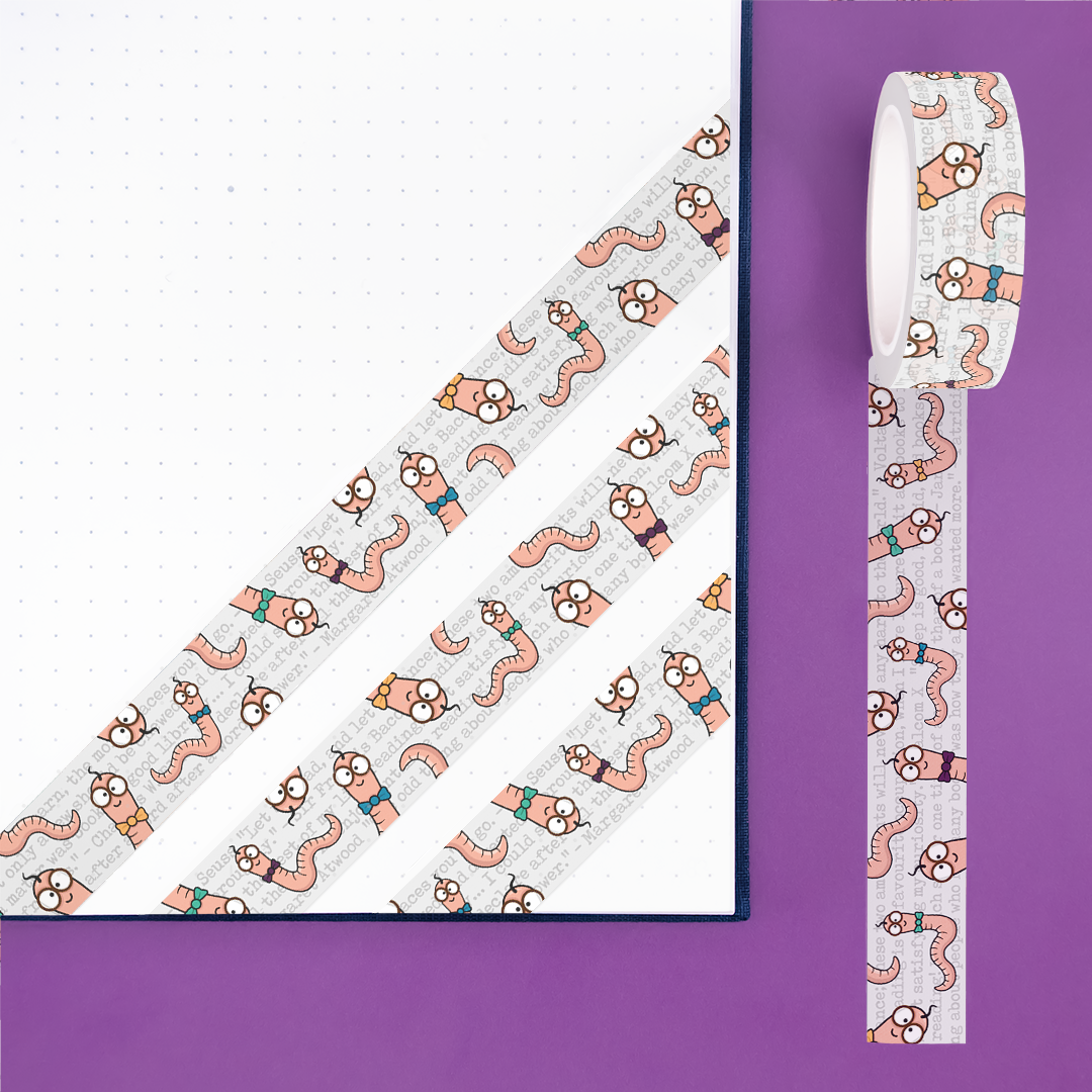 Bookworm Washi Tape