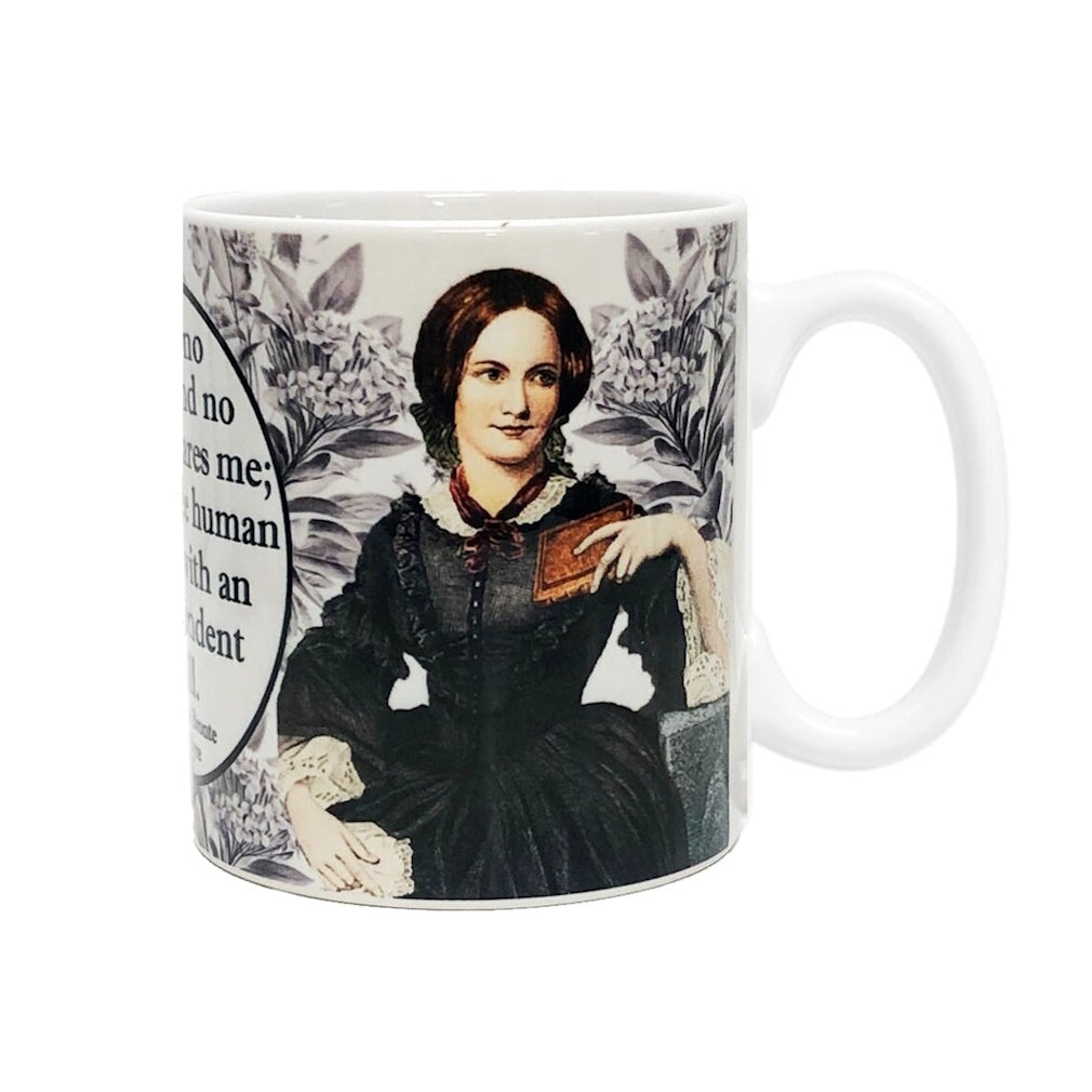 Charlotte Bronte "I Am No Bird" Literary Ceramic Mug