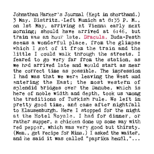 Dracula - Bram Stoker Greeting Card