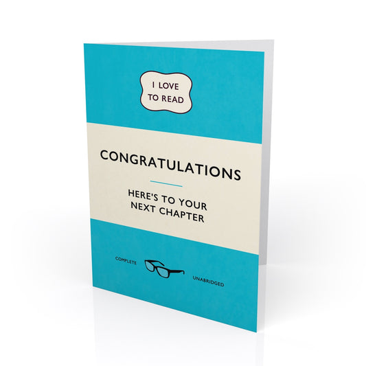 Congratulations - Here's To Your Next Chapter Card