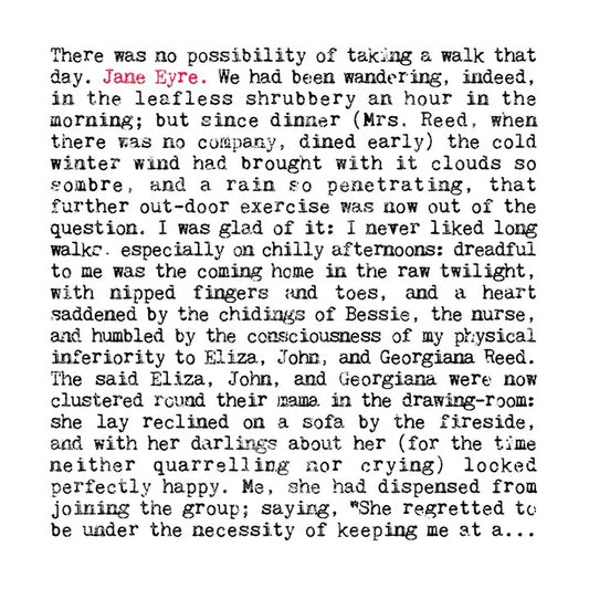 Jane Eyre - Charlotte Brontë Greeting Card