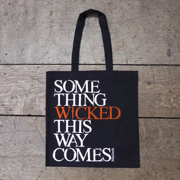 Macbeth Quote Tote Bag (Something Wicked)