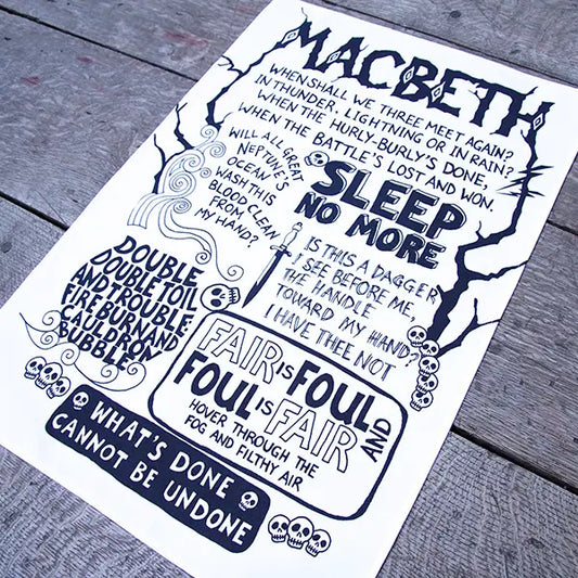 Macbeth Quotes Tea Towel