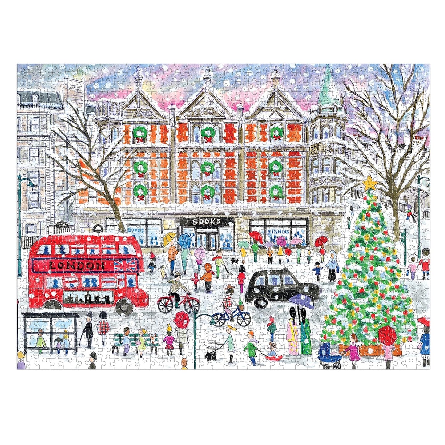 Michael Storrings Christmas in London 1000 Piece Puzzle
