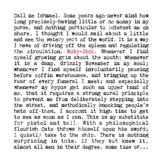 Moby Dick - Herman Melville Greeting Card