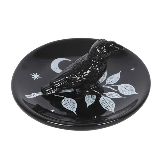 Mystic Raven Gothic Trinket Dish