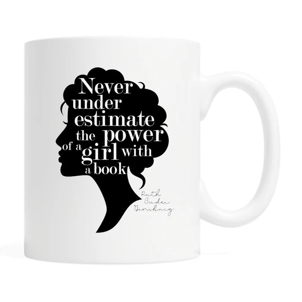 The Power of a Girl With a Book Ceramic Mug