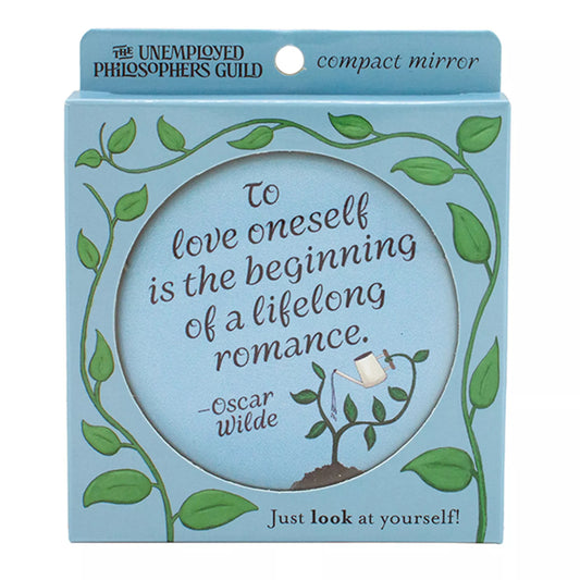 Oscar Wilde To Love Oneself Compact Mirror