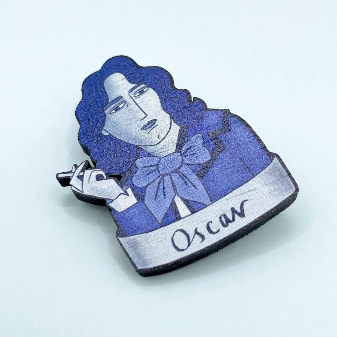 Oscar Wilde Wooden Pin