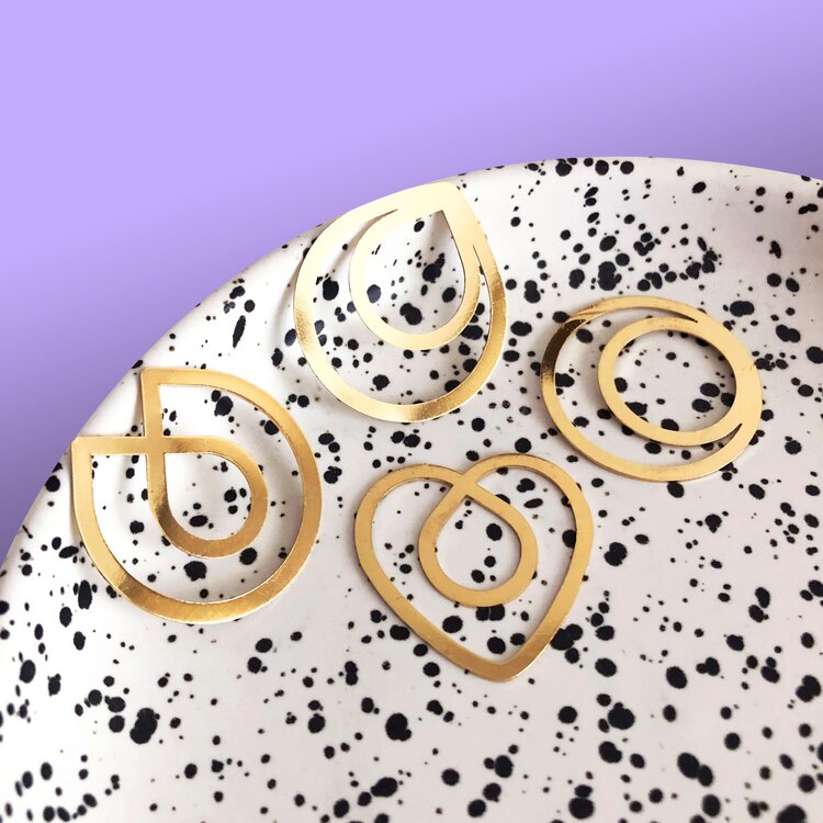 Brass Paper Clip Set