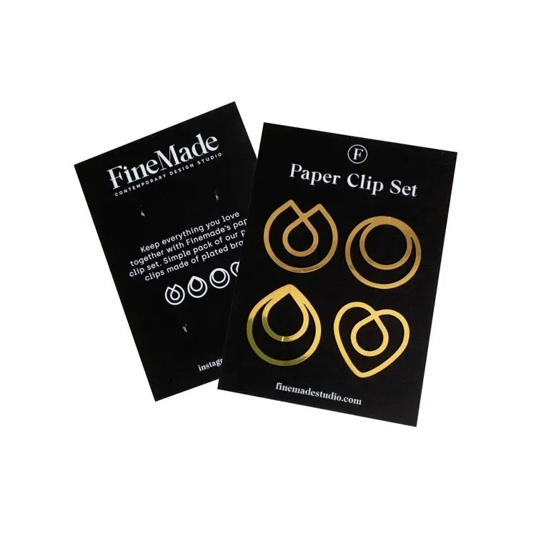 Brass Paper Clip Set