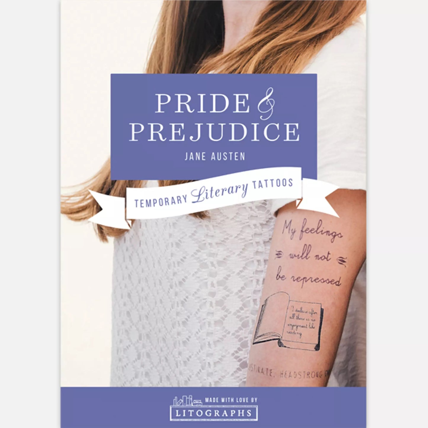 Pride and Prejudice Temporary Tattoo Pack