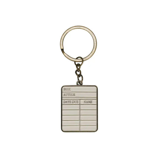 Pulteney Press Library Card Metal Keyring