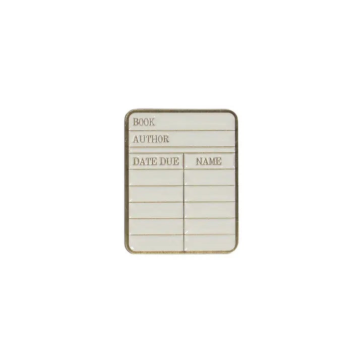 Pulteney Press Library Card Pin Badge