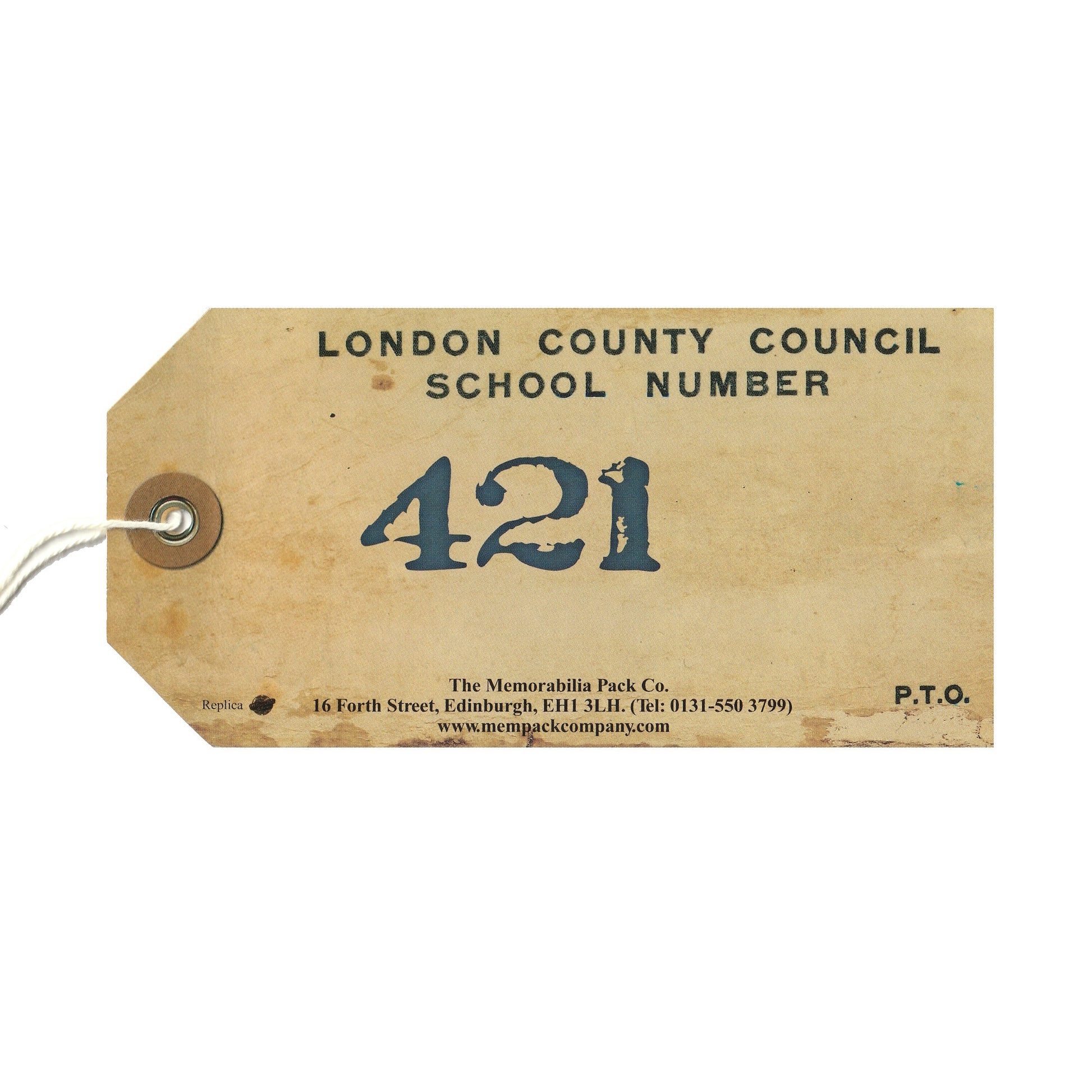 Replica Evacuee Tag