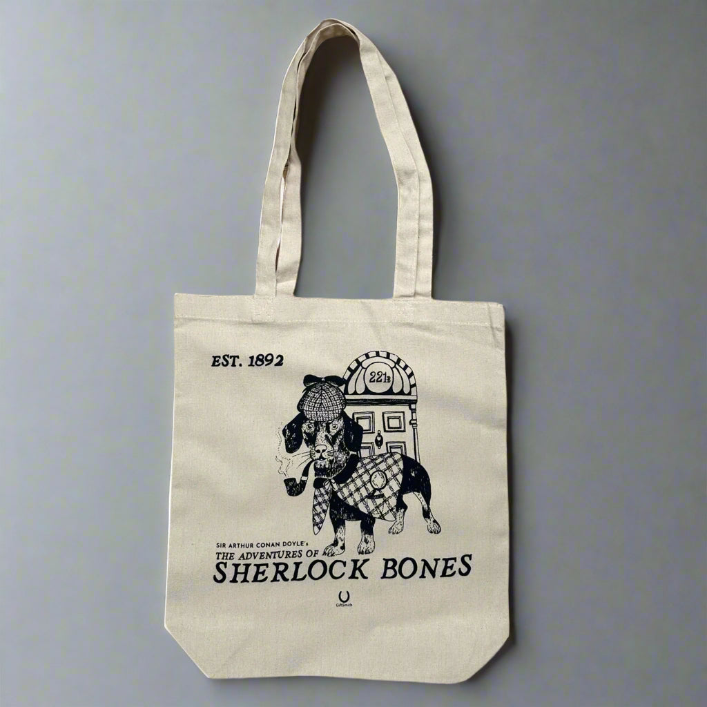 Sherlock Bones Fairtrade Organic Tote Bag
