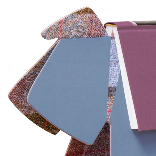 Stay! Doggy Book Rest - Grey Plaid