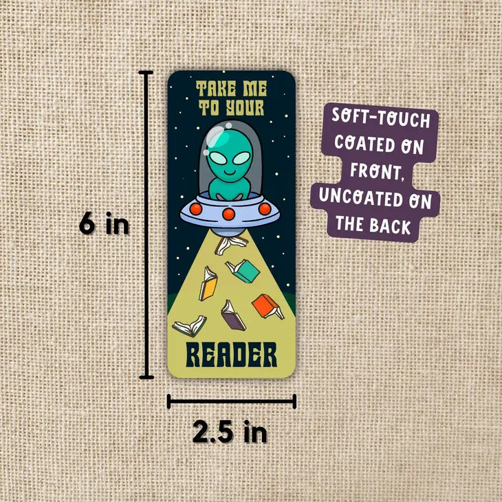 Take Me To Your Reader Tracker Bookmark