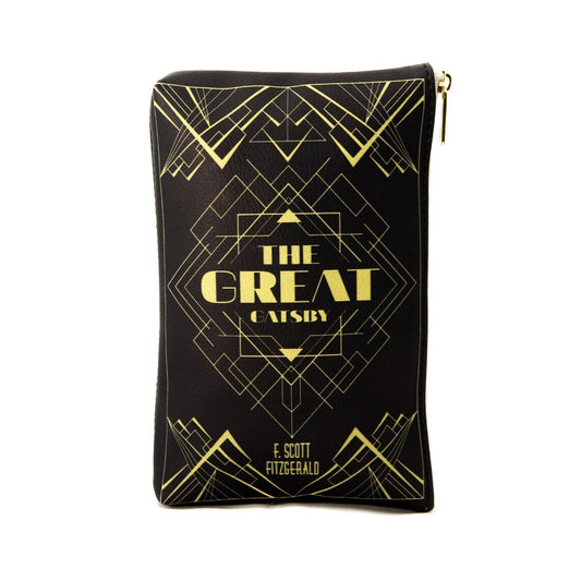 The Great Gatsby Art Deco Black Zipped Pouch