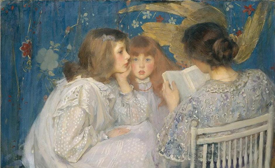 The Literary Gift Shop - Mother Reading to Children - Free shipping on orders over £35