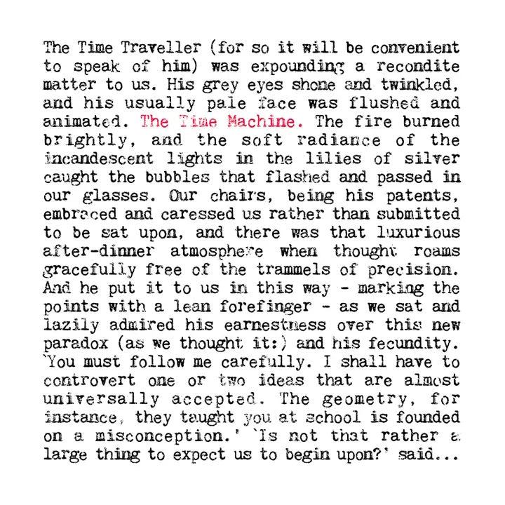 The Time Machine - H.G. Wells Greeting Card