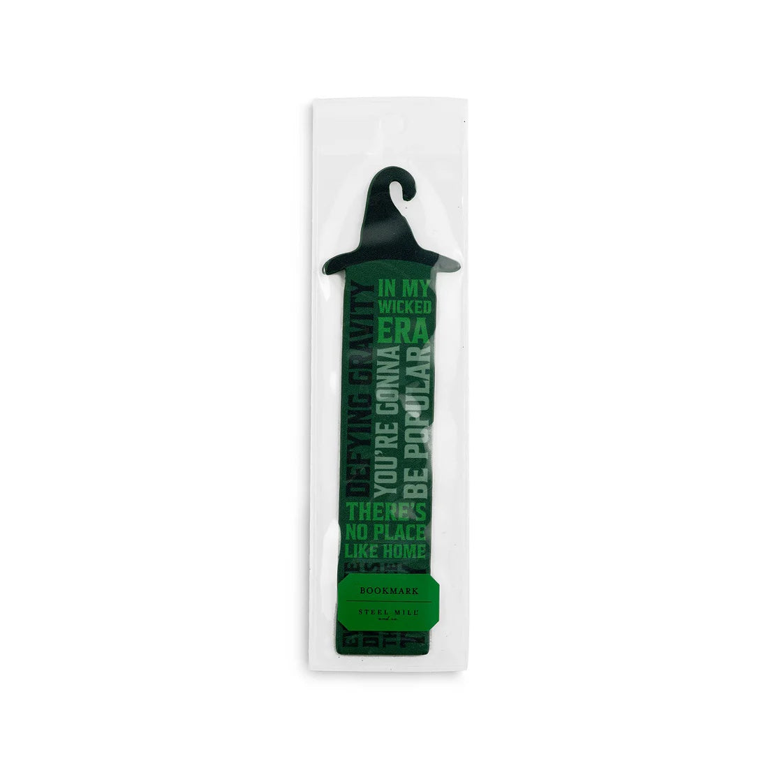 Wicked Witch Hat (Green) Faux Leather Bookmark