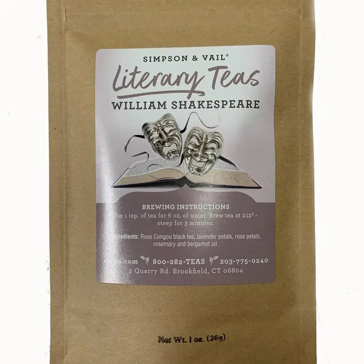 William Shakespeare's Black Tea Blend Literary Tea Pouch