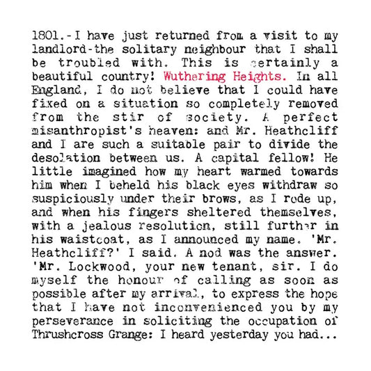Wuthering Heights - Emily Brontë Greeting Card