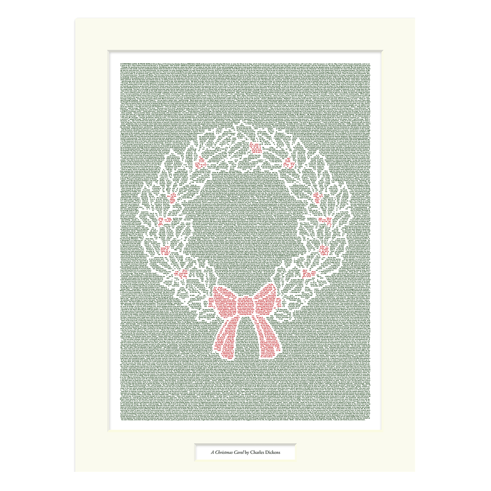 A Christmas Carol Matted Print from Litographs.
