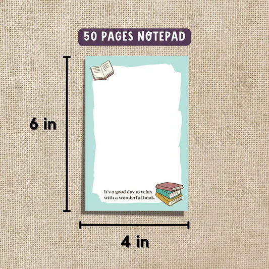 Good Day to Read a Book Notepad
