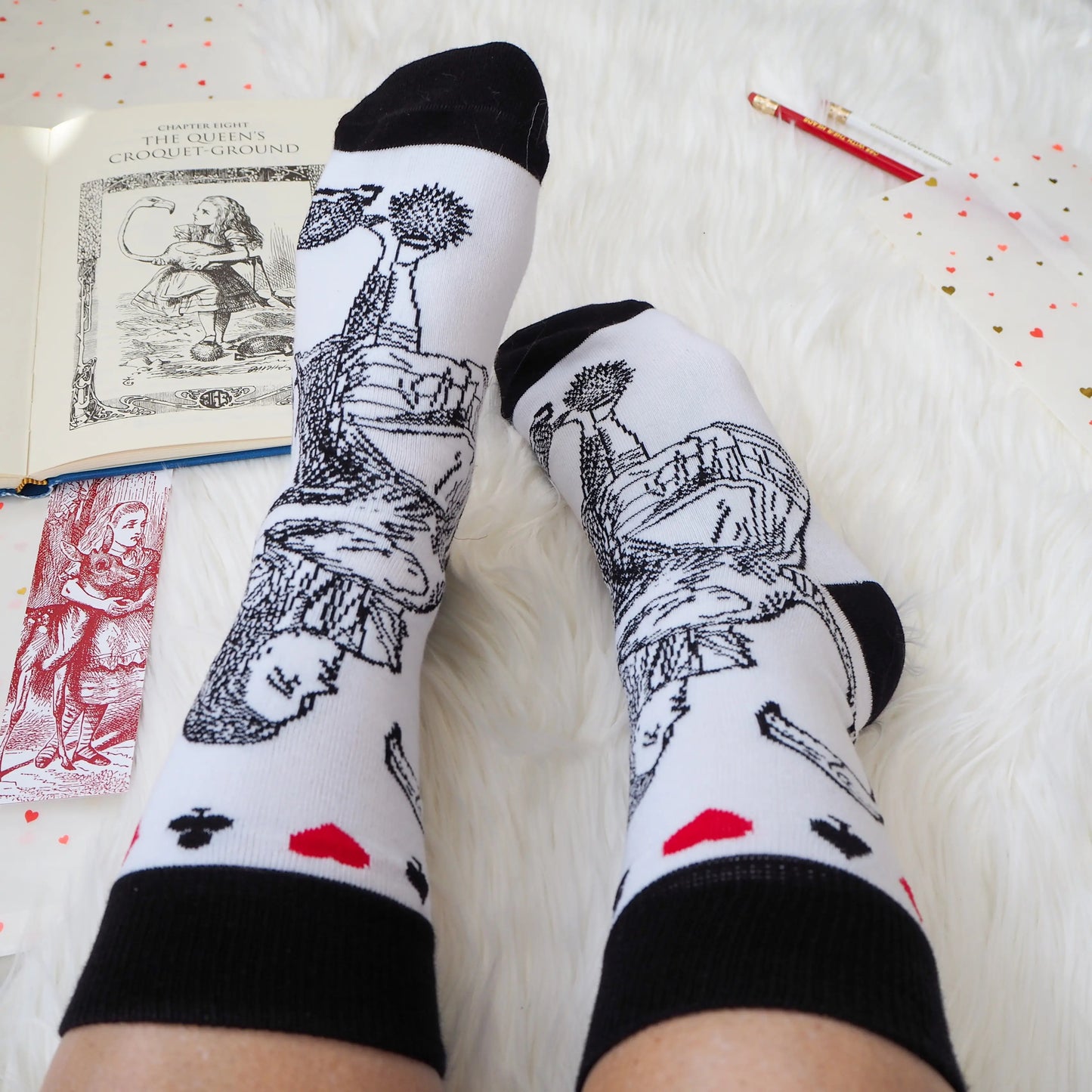 Alice in Wonderland Socks from Literary Emporium.