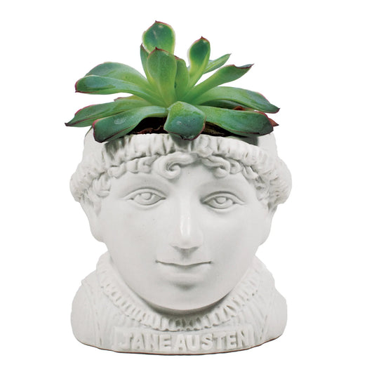 Jane Austen Small Ceramic Planter