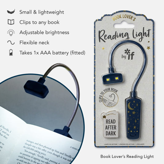 Book Lover's Reading Light - Moon & Stars