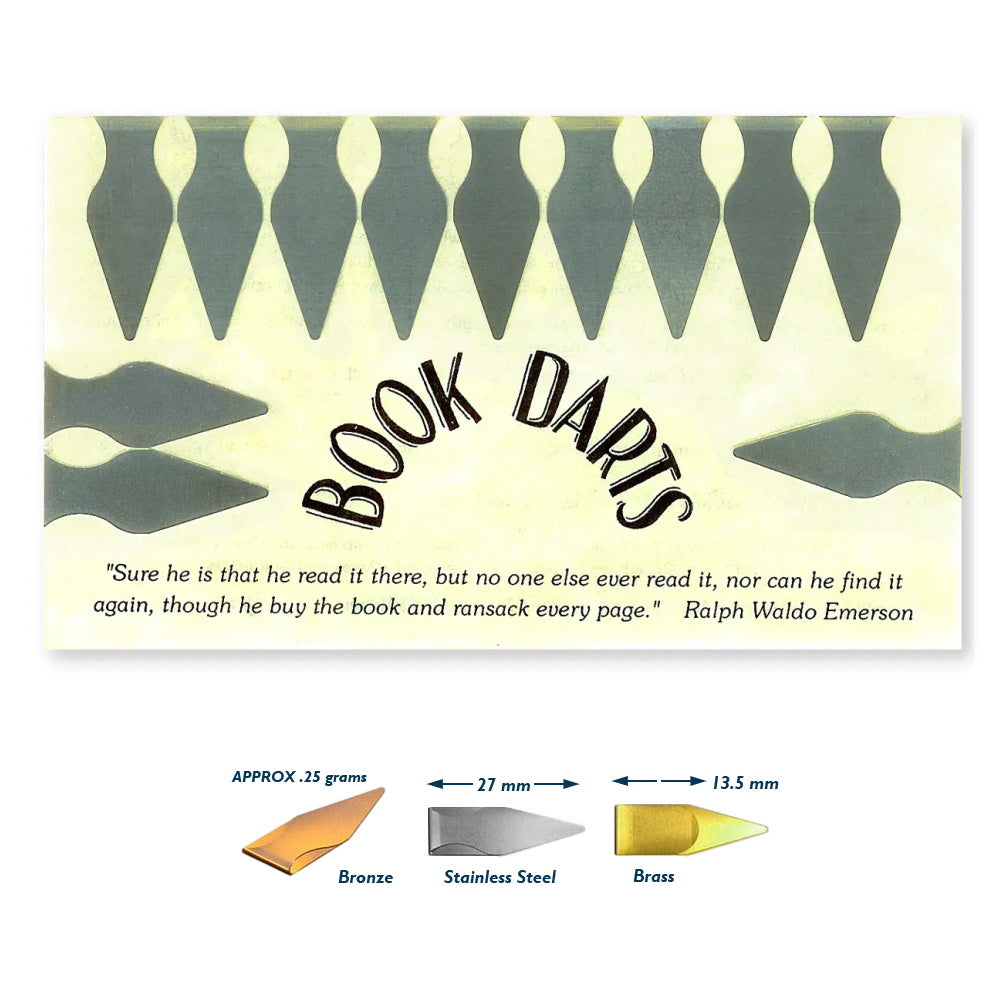 Book Darts - Pack of 12 Stainless Steel