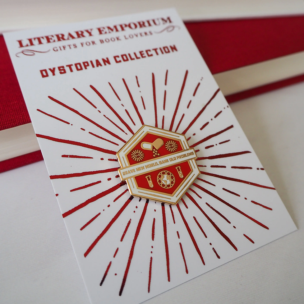 Brave New World Enamel Pin from Literary Emporium