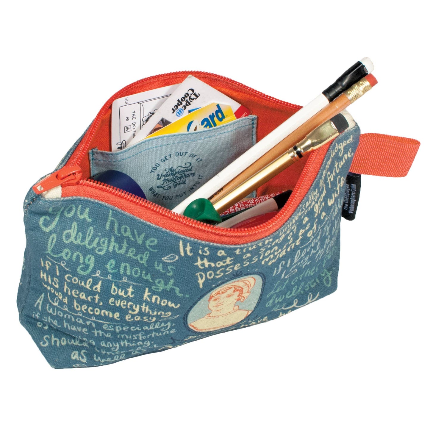 Jane Austen Zipped Pouch