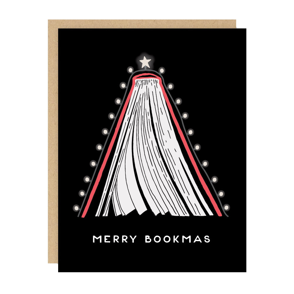 Merry Bookmas Christmas Card