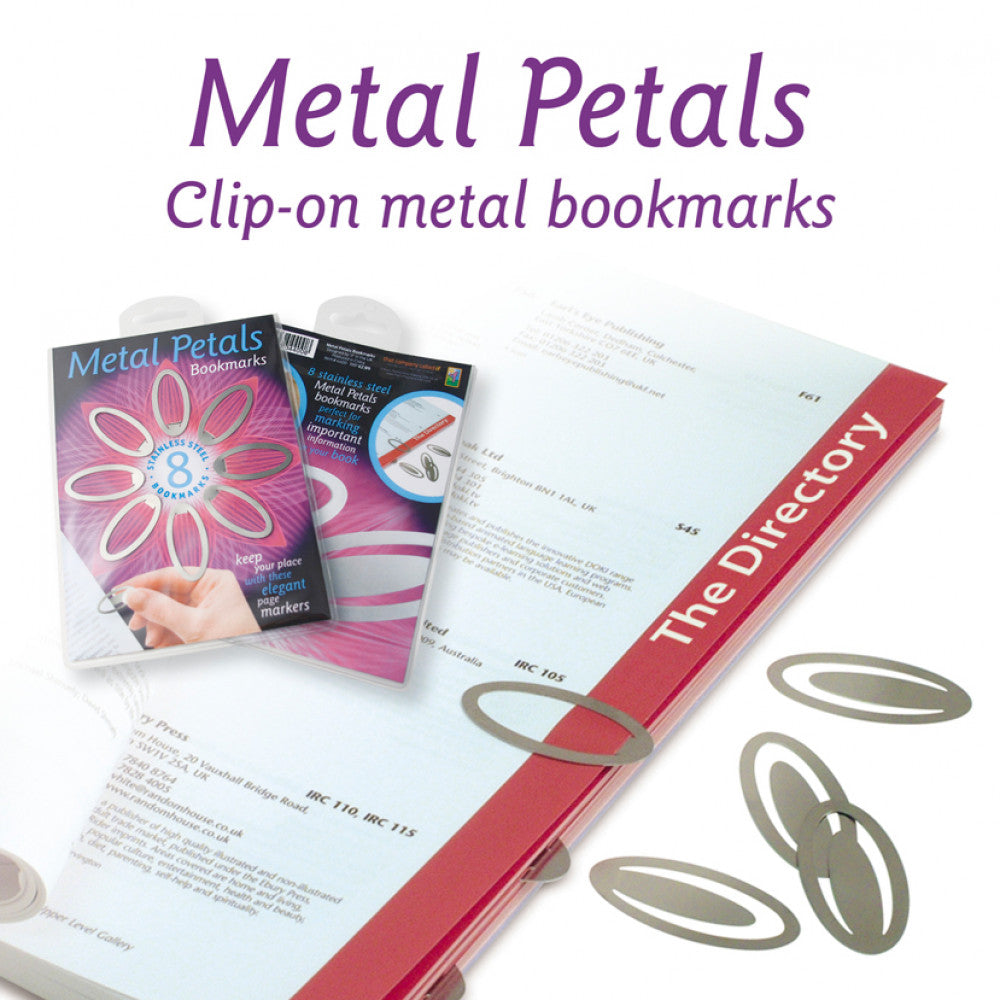 Metal Petals Clip-on Metal Bookmarks