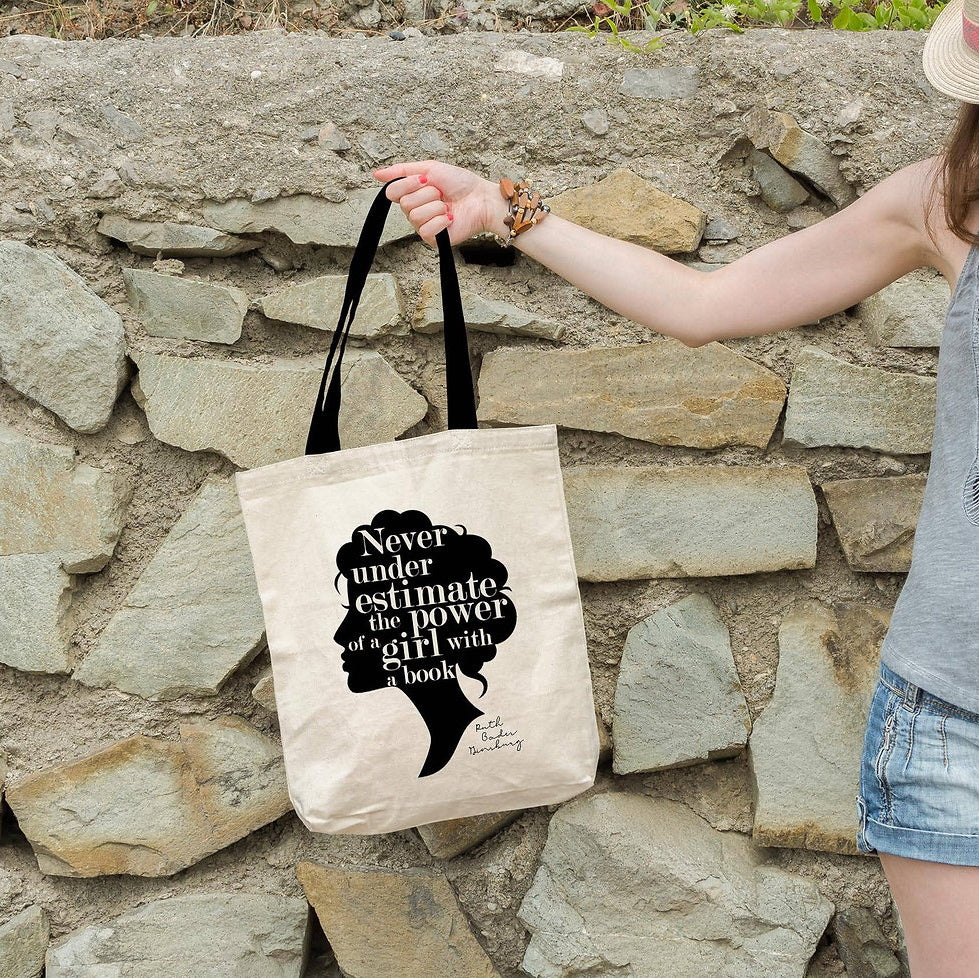 Never Underestimate the Power of a Girl Tote Bag