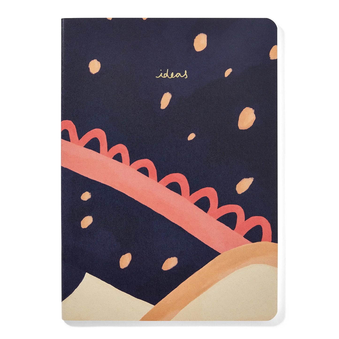 Recycled and Sustainable Plain A5 Ideas Sketchbook - Blue