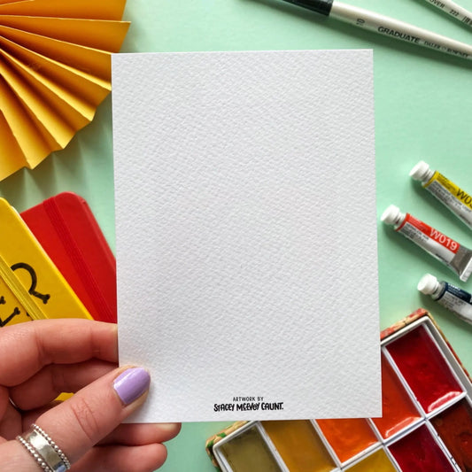 Wigtown Bookshop Watercolour Postcard