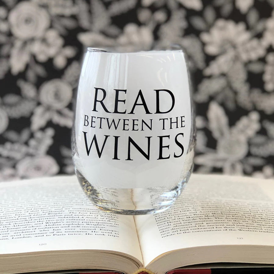 Read Between the Wines Stemless Wine Glass