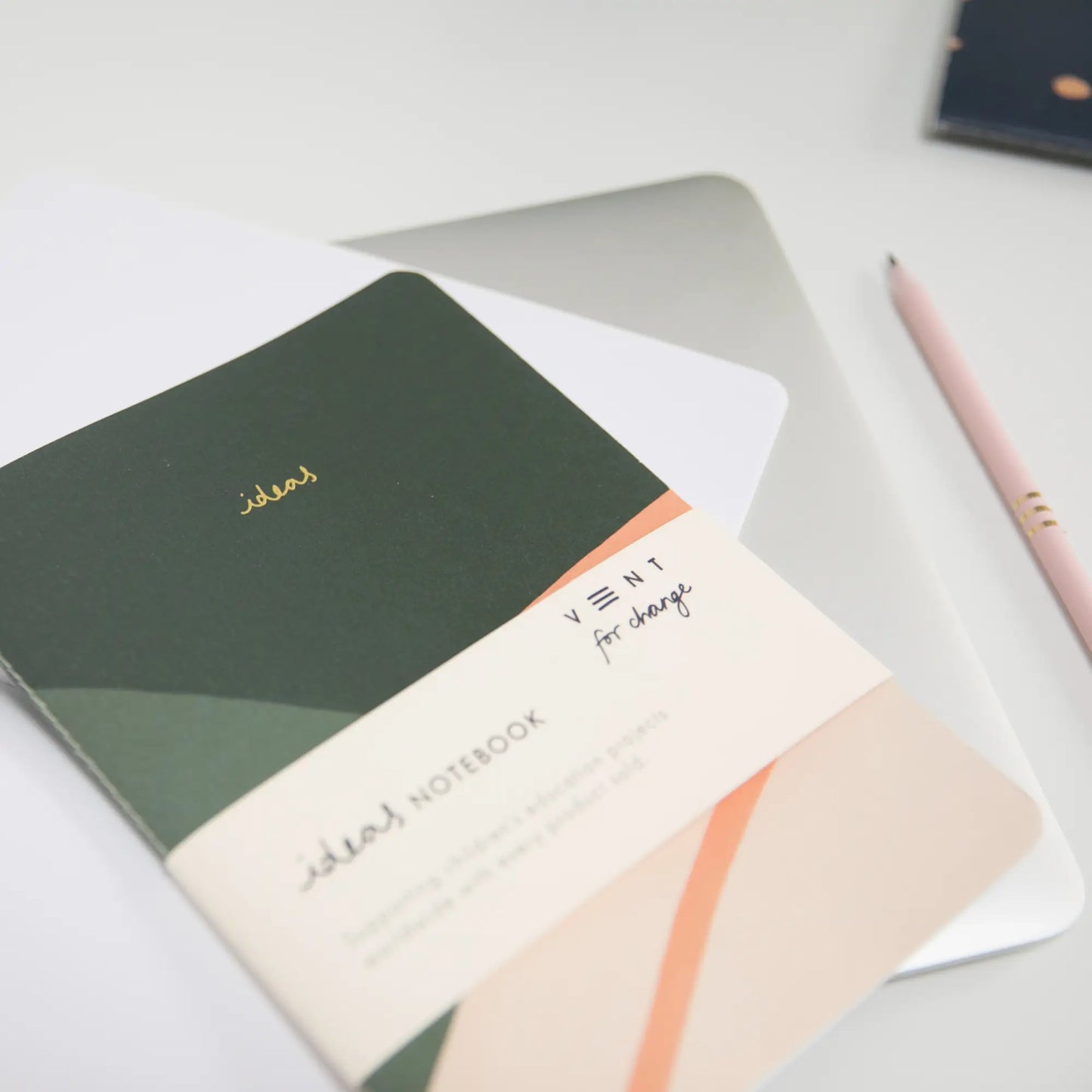 Recycled and Sustainable Lined A5 Ideas Notebook - Green