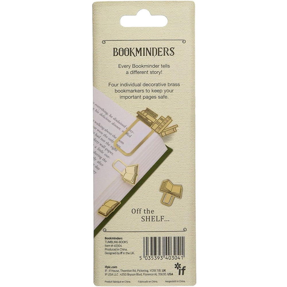 Tumbling Books Brass Bookminders Page Markers